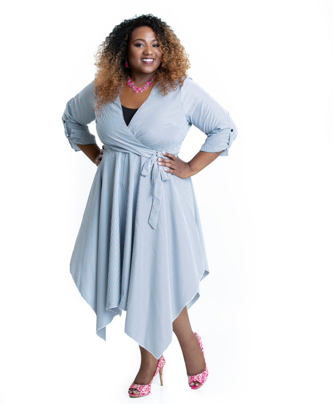 standing-in-striped-dress